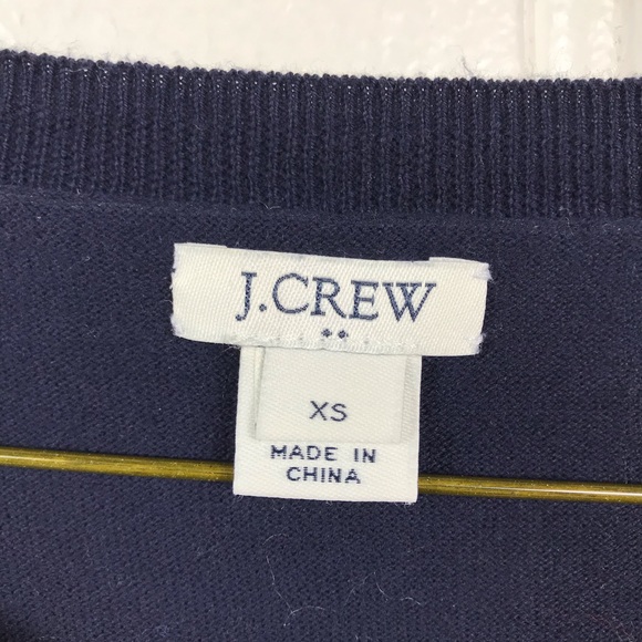 J.Crew Factory navy pineapple sweater long sleeve - Picture 8 of 8